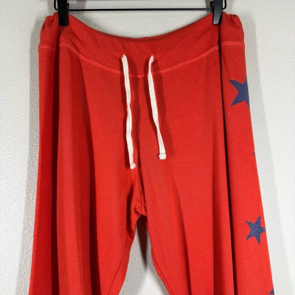 Sundry Red Stars Basic Jogger Sweatpants Comfy Loungewear Women’s 3 Or Large - Picture 2 of 5